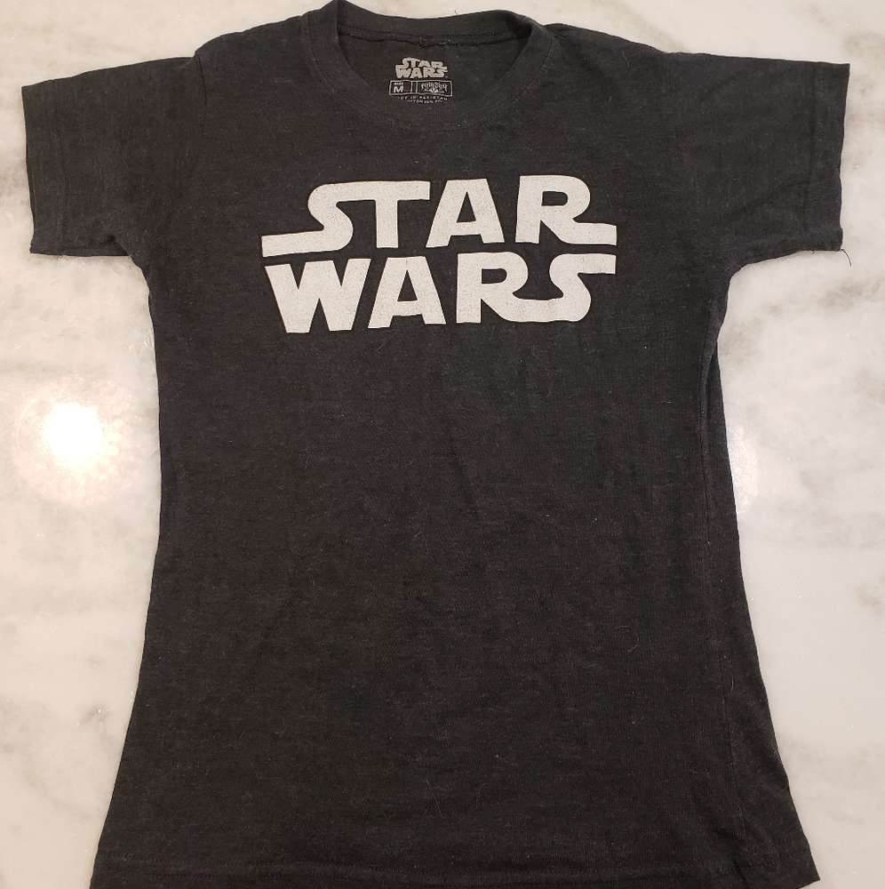 Youth medium girl cut star wars soft vintage tee